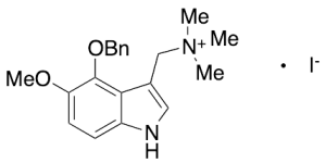 1-(4-(Benzyloxy)-5-methoxy-1H-indol-3-yl)-N,N,N-trimethylmethanaminium Iodide