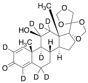 (11Beta)-11-Hydroxy-17,20:20,21-bis[methylenebis(oxy)]-pregna-1,4-dien-3-one-d8