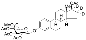 17Beta-Acetyl-estradiol-d3 3-(Tri-O-acetyl-Beta-D-glucuronic Acid Methyl Ester)