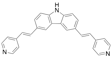 3,6-Bis[2-(4-pyridinyl)ethenyl]-9H-carbazole