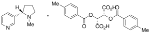 S-(-)-Nicotine Di-p-Toluoyl-D-Tartrate Salt