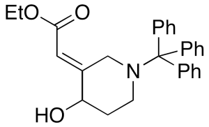 rac- (2E)-3-[(Ethoxycarbonyl)methylene]-1-trityl-4-piperidinol