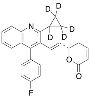 4-Dehydroxy-3-dehydro-pitavastatin-d5 Lactone
