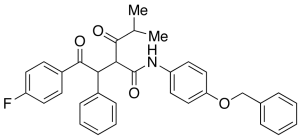 2-[2-(4-Fluorophenyl)-2-oxo-1-phenyl-ethyl]-4-methyl-3-oxo-pentanoic Acid, (4-Benzyloxy-phenyl)-amide