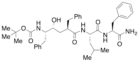 N-[(2R,4R,5S)-5-[[(1,1-Dimethylethoxy)carbonyl]amino]-4-hydroxy-1-oxo-6-phenyl-2-(phenylmethyl)hexyl]-L-leucyl-L-phenylalaninamide
