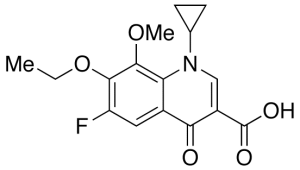 1-Cyclopropyl-6-fluoro-1,4-dihydro-7-ethoxy-8-methoxy-4-oxo-3-quinolinecarboxylic Acid
