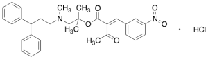 2-[(3-Nitrophenyl)methylene]-3-oxo-butanoic Acid 2-[(3,3-Diphenylpropyl)methylamino]-1,1-dimethylethyl Ester Hydrochloride