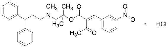 2-[(3-Nitrophenyl)methylene]-3-oxo-butanoic Acid 2-[(3,3-Diphenylpropyl)methylamino]-1,1-dimethylethyl Ester Hydrochloride