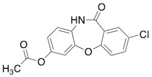 7-(Acetyloxy)-2-chloro-dibenz[b,f][1,4]oxazepin-11(10H)-one