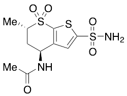 N-[(4S,6S)-2-(Aminosulfonyl)-5,6-dihydro-6-methyl-7,7-dioxido-4H-thieno[2,3-b]thiopyran-4-yl]acetamide