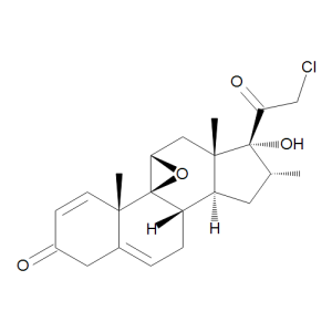 17Alpha-Hydroxy-21-chloro-9Beta,11Beta-epoxy-16Alpha-methylpregna-1,4-diene-3,20-dione