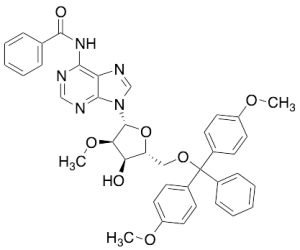 N-(9-((2R,3R,4R,5R)-5-((Bis(4-methoxyphenyl)(phenyl)methoxy)methyl)-4-hydroxy-3-methoxytetrahydrofuran-2-yl)-9H-purin-6-yl)benzamide