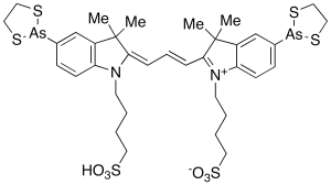 Bis(dithiarsolanyl)-bis(sulfobutyl) Cyanine 3
