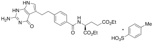 N-[4-[2-(2-Amino-4,7-dihydro-4-oxo-3H-pyrrolo[2,3-d]pyrimidin-5-yl)ethyl]benzoyl]-L-glutamic Acid 1,5-Diethyl Ester 4-Methylbenzenesulfonate