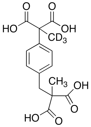 2-[4-(1,1-Dicarboethoxy)benzyl]-2-methyl Malonic Acid-d3
