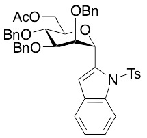 2-[6-O-Acetyl-2,3,4-tris-O-(phenylmethyl)-a-D-mannopyranosyl]-1-[(4-methylphenyl)sulfonyl]-1H-indole