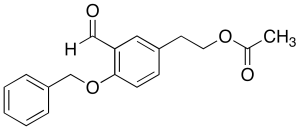 4-O-Benzyl Tyrosol Alpha-Acetate 3-Aldehyde