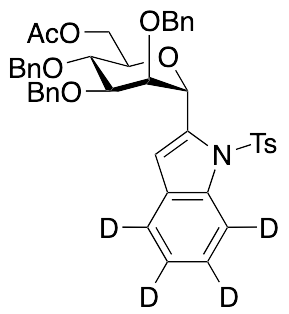 2-[6-O-Acetyl-2,3,4-tris-O-(phenylmethyl)-Alpha-D-mannopyranosyl]-1-[(4-methylphenyl)sulfonyl]-1H-indole-d4