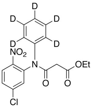 5'-Chloro-2'-nitro-N-phenyl-malonanilic Acid-d5 Ethyl Ester