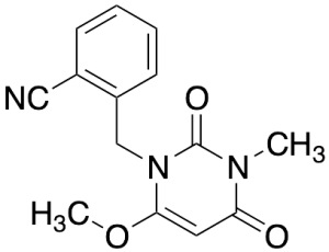 2-((6-Methoxy-3-methyl-2,4-dioxo-3,4-dihydropyrimidine-1(2H)-yl)methyl)benzonitrile