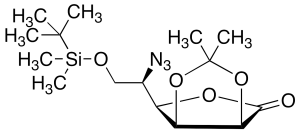 5-Azido-6-(tert-butyldimethylsilyl)-2,3-O-isopropylidene L-Gulono-1,4-lactone