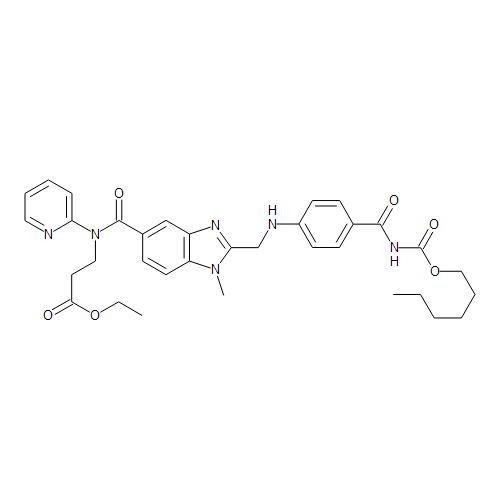 N-[[2-[[[4-[[[(Hexyloxy)carbonyl]amino]carbonyl]phenyl]amino]methyl]-1-methyl-1H-benzimidazol-5-yl]carbonyl]-N-2-pyridinyl-b-alanine Ethyl Ester