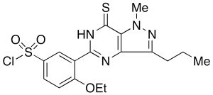 3-(6,7-Dihydro-1-methyl-3-propyl-7-thioxo-1H-pyrazolo[4,3-d]pyrimidin-5-yl)-4-ethoxy-benzenesulfonyl Chloride