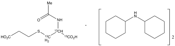 N-Acetyl-S-(2-carboxyethyl)-L-cysteine-13C3 Bis(dicyclohexylamine) Salt