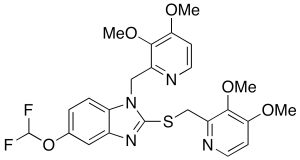N-[(3,4-Dimethoxy-2-pyridinyl)methyl] Pantoprazole Sulfide(Mixture of 1 and 3 isomers)