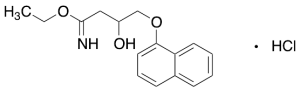 3-Hydroxy-4-(1-naphthalenyloxy)-butanimidic Acid Ethyl Ester Hydrochloride