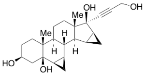 17-(3-Hydroxy-1-propynyl)-6Beta,7Beta:15Beta,16Beta-dimethyleneandrostane-3Beta,5Beta,17Beta-triol