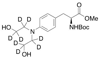 N-Boc-4-[bis(2-hydroxyethyl-d4)amino]-L-phenylalanine Methyl Ester