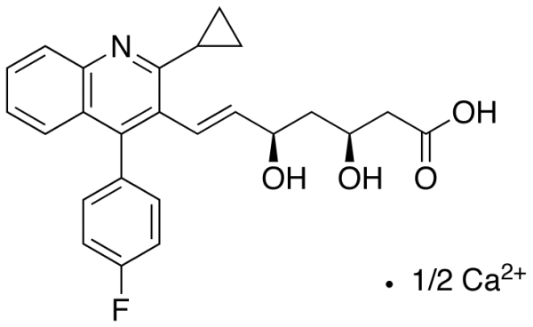 (3S,5R,6E)-7-[2-Cyclopropyl-4-(4-fluorophenyl)-3-quinolinyl]-3,5-dihydroxy-6-heptenoic Acid Calcium Salt