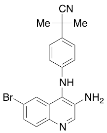 2-(4-((3-Amino-6-bromoquinolin-4-yl)amino)-phenyl)-2-methylpropanenitrile