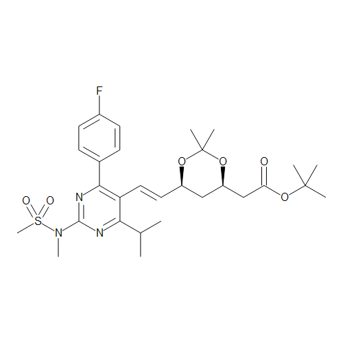 (4R,6S)-6-[(1E)-2-[4-(4-Fluorophenyl)-6-(1-methylethyl)-2-[methyl(methylsulfonyl)amino]-5-pyrimidinyl]ethenyl]-2,2-dimethyl-1,3-dioxane-4-acetic Acid 1,1-Dimethylethyl Ester