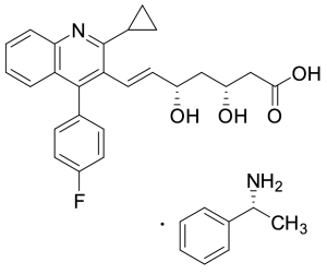Pitavastatin (+)-Phenylethylamine Salt