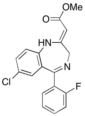 2-[7-Chloro-5-(2-fluorophenyl)-1,3-dihydro-2H-1,4-benzodiazepin-2-ylidene]acetic Acid Methyl Ester