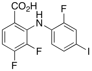 2-(2-Fluoro-4-iodoanilino)-3,4-difluorobenzoic Acid