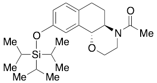 (+)-N-Acetyl 3,4,4a,5,6,10b-Hexahydro-2H-naphtho[1,2-b][1,4]oxazine-9-ol Triisopropylsilyl Ether