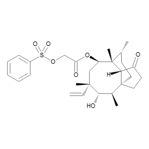 (3aS,4R,5S,6S,8R,9R,9aR,10R)-6-Ethenyldecahydro-5-hydroxy-4,6,9,10-tetramethyl-1-oxo-3a,9-propano-3aH-cyclopentacycloocten-8-yl-[(phenylsulfonyl)oxy]acetic Acid Ester