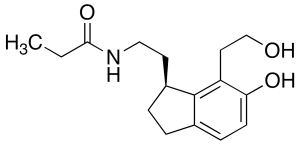 (S)-N-[2-[2,3-Dihydro-6-hydroxy-7-(2-hydroxyethyl)-1H-inden-1-yl]ethyl]propanamide