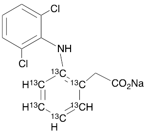 Diclofenac-13C6 Sodium Salt (may contain up to 3% unlabelled)