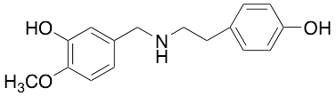 N-(p-Hydroxyphenethyl)-N-(3-hydroxy-4-methoxy)benzylamine