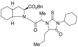 (2S,3aS,7aS)-1-[(2S)-2-[3-Cyclohexyl-2-thioxo-4-oxo-5-propyl-1-imidazolidinyl]-1-oxopropyl]octahydro-1H-indole-2-carboxylic Acid Benzyl Ester