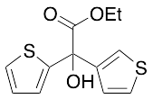 2-Hydroxy-2-(thiophen-2-yl)-2-(thiophen-3-yl)acetic Acid Ethyl Ester (>90%)