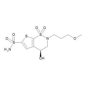 (S)-4-Hydroxy-2-(3-methoxypropyl)-3,4-dihydro-2H-thieno[3,2-e][1,2]thiazine-6-sulfonamide 1,1-Dioxide
