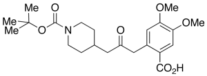 2-(3-(1-tert-Butyloxycarbonylpiperidin-4-yl)-2-oxopropyl)-4,5-dimethoxybenzoic Acid