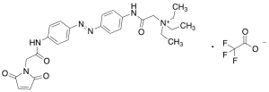 2-[[4-[(1E)-2-[4-[[2-(2,5-Dihydro-2,5-dioxo-1H-pyrrol-1-yl)acetyl]amino]phenyl]diazenyl]phenyl]amino]-N,N,N-triethyl-2-oxoethanaminium trifluoroacetic acid