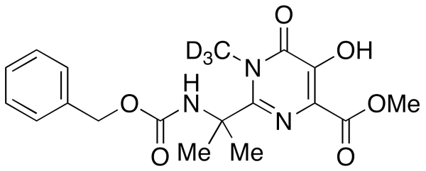 1,6-Dihydro-5-hydroxy-1-methyl-2-[1-methyl-1-[[benzylcarbamoyl]amino]ethyl]-6-oxo-4-pyrimidinecarboxylic Acid Methyl Ester-d3