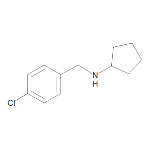 N-[(4-chlorophenyl)methyl]cyclopentanamine